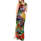 Personalised New Zealand Warriors ANZAC Tank Maxi Dress Scratch Style DT02