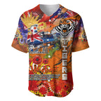 Personalised Australia Rugby Tigers ANZAC Baseball Jersey Wests Scratch Style