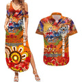 Personalised Australia Rugby Tigers ANZAC Couples Matching Summer Maxi Dress and Hawaiian Shirt Wests Scratch Style