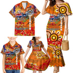 Personalised Australia Rugby Tigers ANZAC Family Matching Mermaid Dress and Hawaiian Shirt Wests Scratch Style