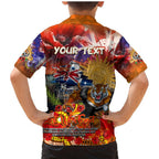 Personalised Australia Rugby Tigers ANZAC Family Matching Mermaid Dress and Hawaiian Shirt Wests Scratch Style
