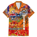 Personalised Australia Rugby Tigers ANZAC Family Matching Mermaid Dress and Hawaiian Shirt Wests Scratch Style