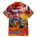 Personalised Australia Rugby Tigers ANZAC Family Matching Mermaid Dress and Hawaiian Shirt Wests Scratch Style