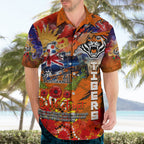 Personalised Australia Rugby Tigers ANZAC Hawaiian Shirt Wests Scratch Style