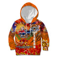 Personalised Australia Rugby Tigers ANZAC Kid Hoodie Wests Scratch Style