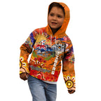 Personalised Australia Rugby Tigers ANZAC Kid Hoodie Wests Scratch Style