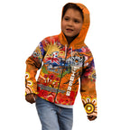 Personalised Australia Rugby Tigers ANZAC Kid Hoodie Wests Scratch Style