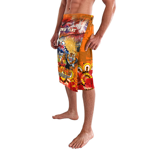 Personalised Australia Rugby Tigers ANZAC Lavalava Wests Scratch Style