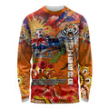 Personalised Australia Rugby Tigers ANZAC Long Sleeve Shirt Wests Scratch Style