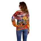 Personalised Australia Rugby Tigers ANZAC Off Shoulder Sweater Wests Scratch Style