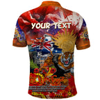 Personalised Australia Rugby Tigers ANZAC Polo Shirt Wests Scratch Style