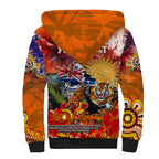 Personalised Australia Rugby Tigers ANZAC Sherpa Hoodie Wests Scratch Style