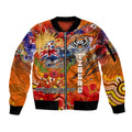 Personalised Australia Rugby Tigers ANZAC Sleeve Zip Bomber Jacket Wests Scratch Style