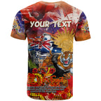 Personalised Australia Rugby Tigers ANZAC T Shirt Wests Scratch Style
