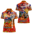 Personalised Australia Rugby Tigers ANZAC Women Polo Shirt Wests Scratch Style