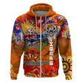 Personalised Australia Rugby Tigers ANZAC Zip Hoodie Wests Scratch Style