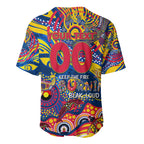 Custom NAIDOC Week 2024 Crows Baseball Jersey Aboriginal Animals Keep The Fire Burning
