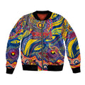 Custom NAIDOC Week 2024 Crows Bomber Jacket Aboriginal Animals Keep The Fire Burning