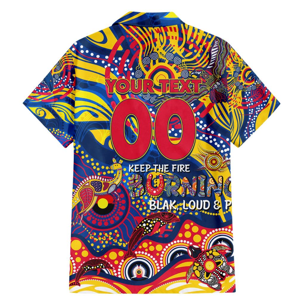 Custom NAIDOC Week 2024 Crows Family Matching Short Sleeve Bodycon Dress and Hawaiian Shirt Aboriginal Animals Keep The Fire Burning