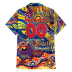 Custom NAIDOC Week 2024 Crows Family Matching Short Sleeve Bodycon Dress and Hawaiian Shirt Aboriginal Animals Keep The Fire Burning