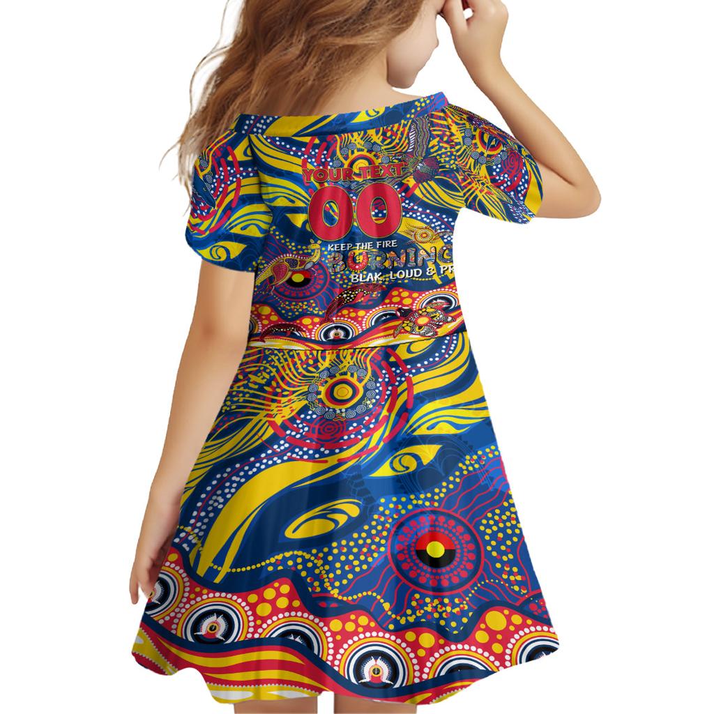 Custom NAIDOC Week 2024 Crows Family Matching Summer Maxi Dress and Hawaiian Shirt Aboriginal Animals Keep The Fire Burning