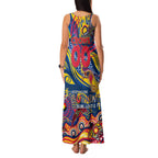 Custom NAIDOC Week 2024 Crows Family Matching Tank Maxi Dress and Hawaiian Shirt Aboriginal Animals Keep The Fire Burning
