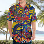 Custom NAIDOC Week 2024 Crows Hawaiian Shirt Aboriginal Animals Keep The Fire Burning