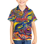 Custom NAIDOC Week 2024 Crows Hawaiian Shirt Aboriginal Animals Keep The Fire Burning