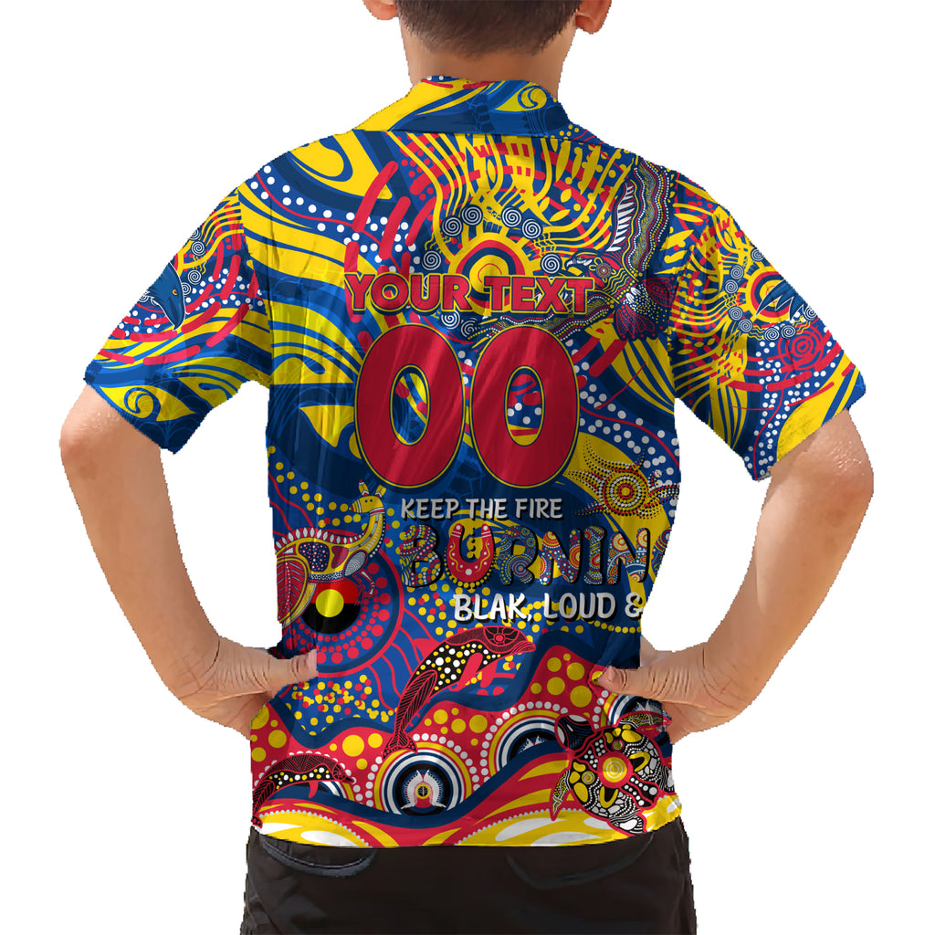 Custom NAIDOC Week 2024 Crows Hawaiian Shirt Aboriginal Animals Keep The Fire Burning