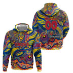 Custom NAIDOC Week 2024 Crows Hoodie Aboriginal Animals Keep The Fire Burning