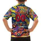 Custom NAIDOC Week 2024 Crows Kid Hawaiian Shirt Aboriginal Animals Keep The Fire Burning