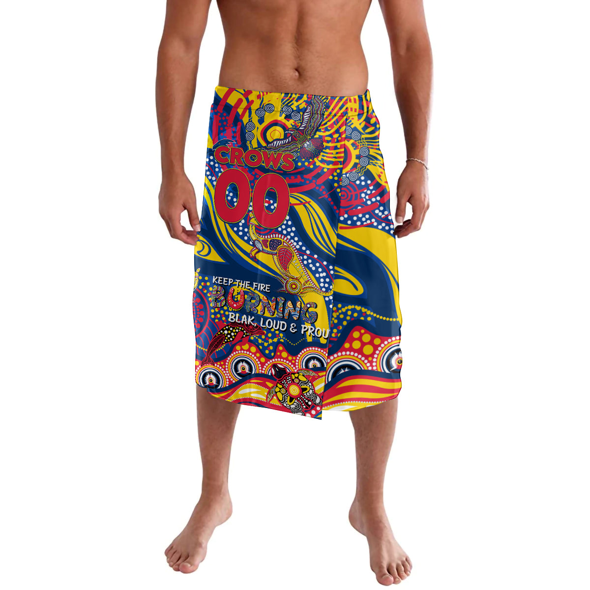 Custom NAIDOC Week 2024 Crows Lavalava Aboriginal Animals Keep The Fire Burning