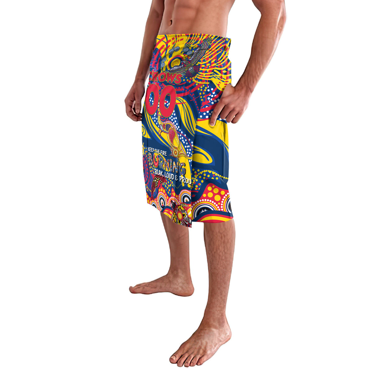 Custom NAIDOC Week 2024 Crows Lavalava Aboriginal Animals Keep The Fire Burning