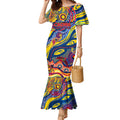 Custom NAIDOC Week 2024 Crows Mermaid Dress Aboriginal Animals Keep The Fire Burning