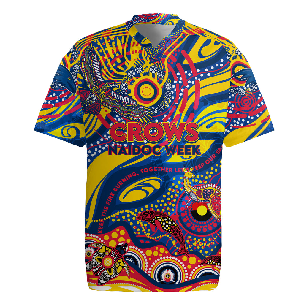 Custom NAIDOC Week 2024 Crows Rugby Jersey Aboriginal Animals Keep The Fire Burning