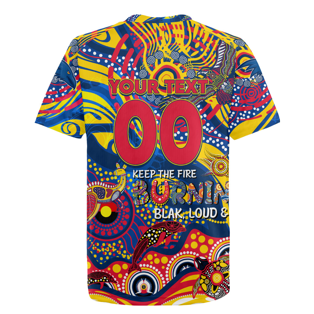 Custom NAIDOC Week 2024 Crows Rugby Jersey Aboriginal Animals Keep The Fire Burning