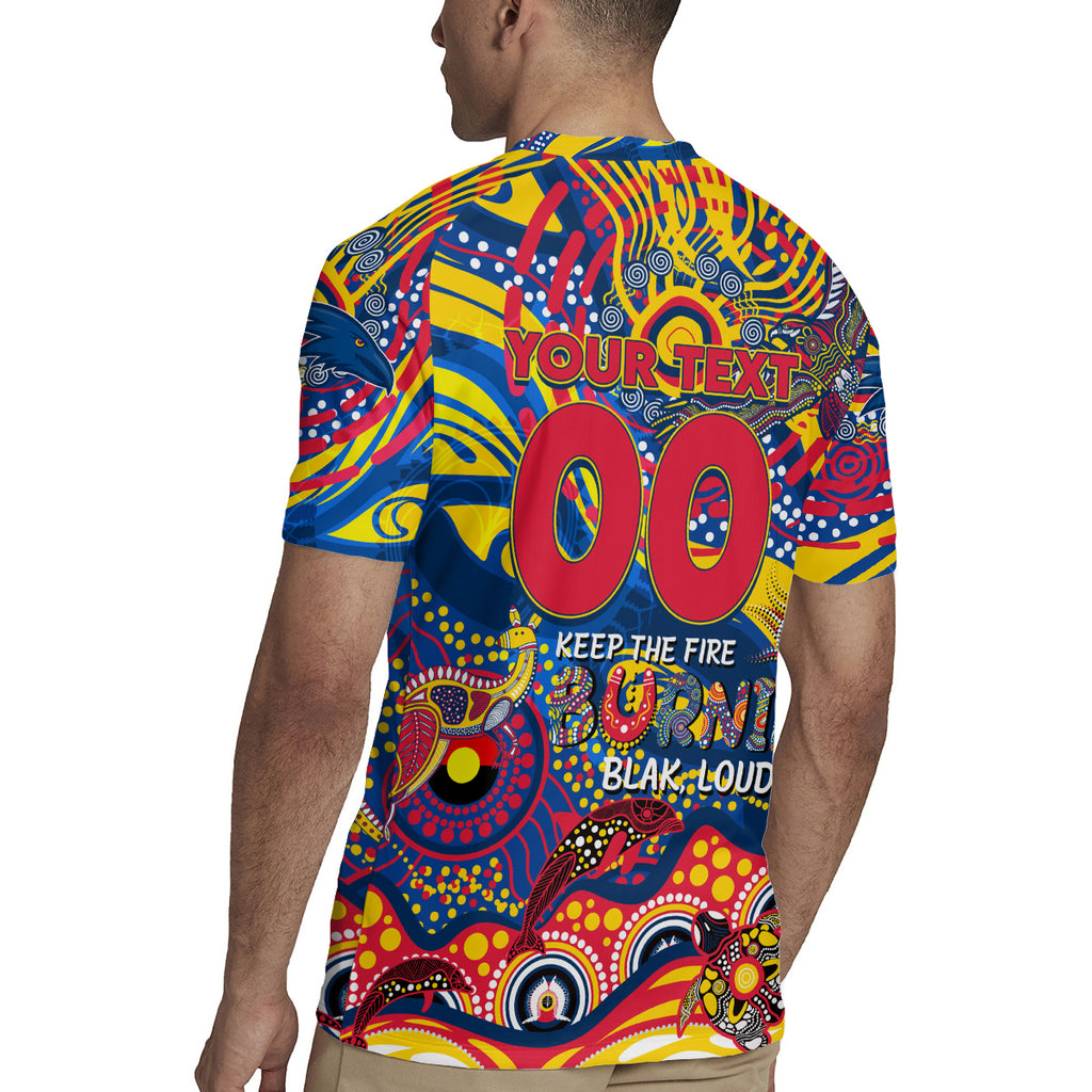 Custom NAIDOC Week 2024 Crows Rugby Jersey Aboriginal Animals Keep The Fire Burning
