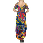 Custom NAIDOC Week 2024 Crows Summer Maxi Dress Aboriginal Animals Keep The Fire Burning