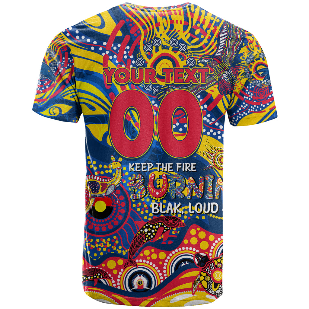 Custom NAIDOC Week 2024 Crows T Shirt Aboriginal Animals Keep The Fire Burning