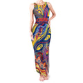 Custom NAIDOC Week 2024 Crows Tank Maxi Dress Aboriginal Animals Keep The Fire Burning