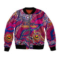 Custom NAIDOC Week 2024 Lions Bomber Jacket Aboriginal Animals Keep The Fire Burning