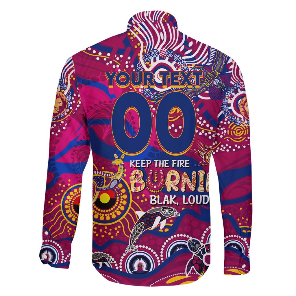 Custom NAIDOC Week 2024 Lions Family Matching Off Shoulder Short Dress and Hawaiian Shirt Aboriginal Animals Keep The Fire Burning