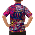Custom NAIDOC Week 2024 Lions Family Matching Summer Maxi Dress and Hawaiian Shirt Aboriginal Animals Keep The Fire Burning