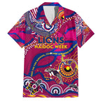 Custom NAIDOC Week 2024 Lions Hawaiian Shirt Aboriginal Animals Keep The Fire Burning