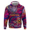 Custom NAIDOC Week 2024 Lions Hoodie Aboriginal Animals Keep The Fire Burning