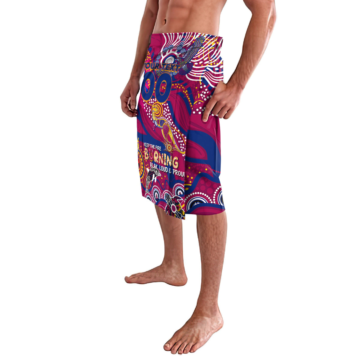 Custom NAIDOC Week 2024 Lions Lavalava Aboriginal Animals Keep The Fire Burning