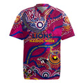 Custom NAIDOC Week 2024 Lions Rugby Jersey Aboriginal Animals Keep The Fire Burning