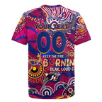 Custom NAIDOC Week 2024 Lions Rugby Jersey Aboriginal Animals Keep The Fire Burning