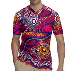 Custom NAIDOC Week 2024 Lions Rugby Jersey Aboriginal Animals Keep The Fire Burning