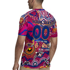 Custom NAIDOC Week 2024 Lions Rugby Jersey Aboriginal Animals Keep The Fire Burning